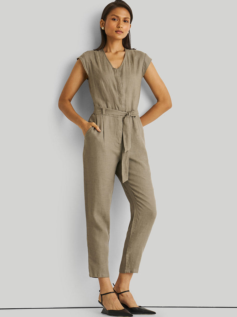 Evening Chai Green Jumpsuit JUMPSUITS Reistor   