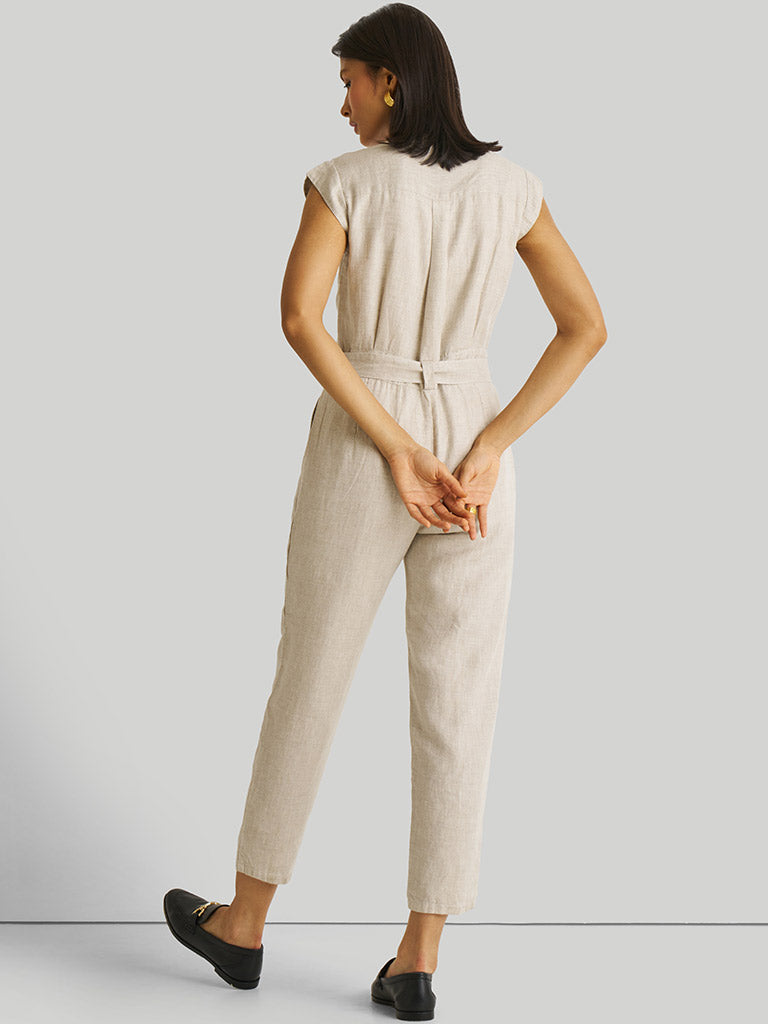 Evening Chai Ecru Jumpsuit JUMPSUITS Reistor   