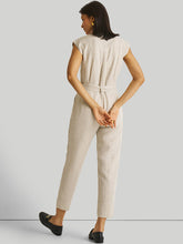 Load image into Gallery viewer, Evening Chai Ecru Jumpsuit JUMPSUITS Reistor   
