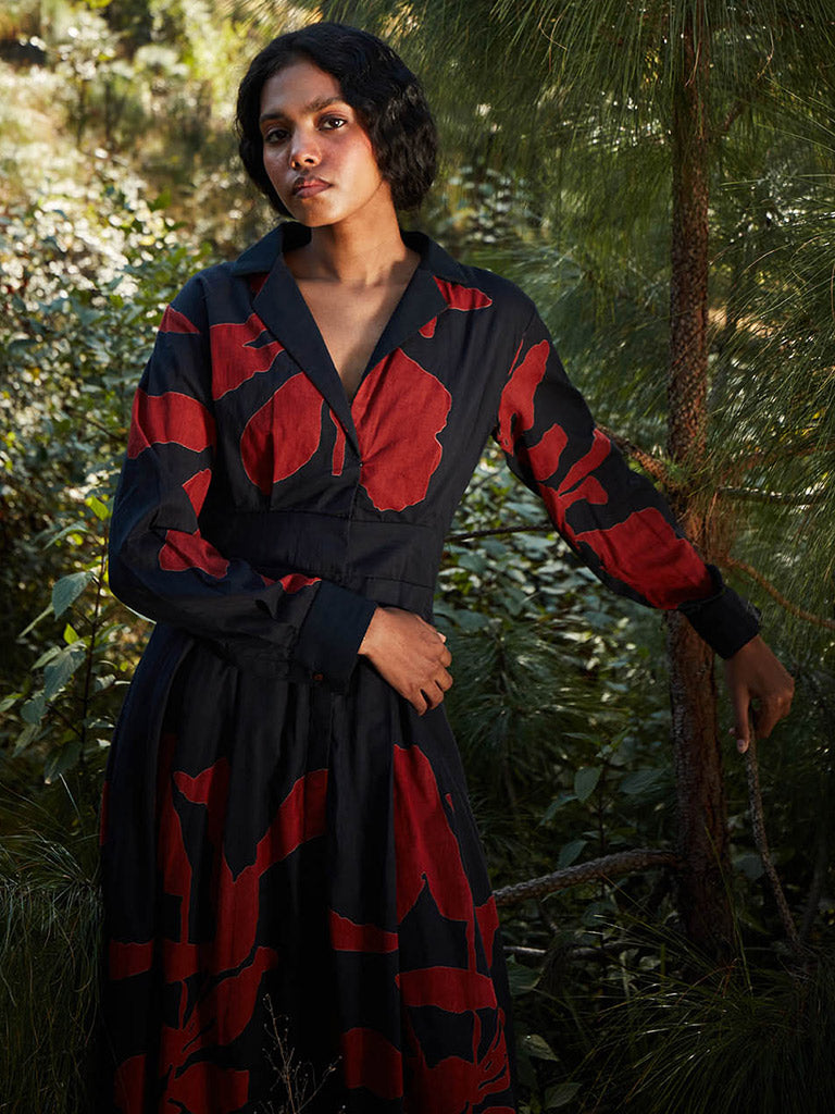 Black Woods Dress DRESSES KHARA KAPAS
