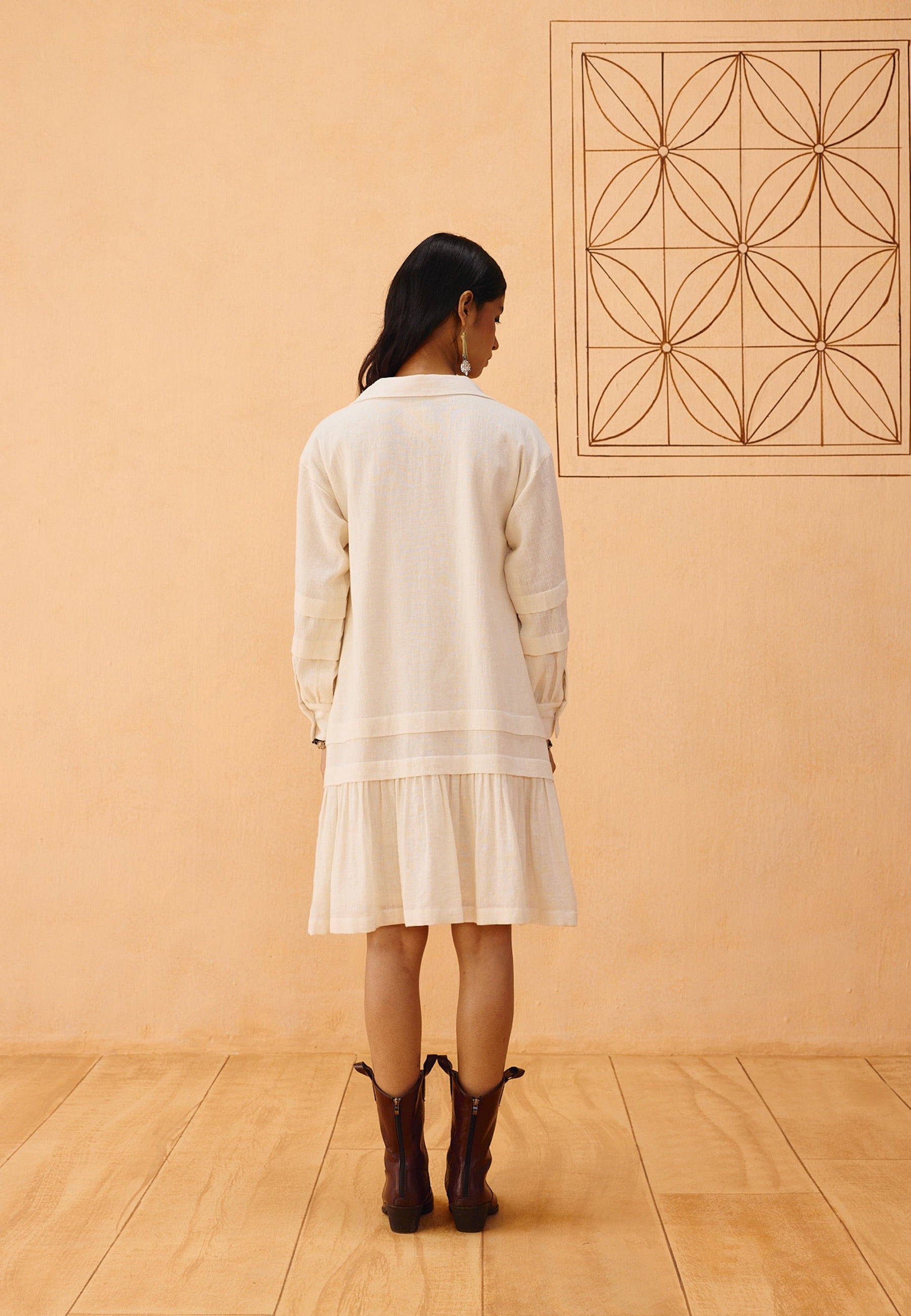 Flower Frame Organic Cotton Dress DRESSES SUI