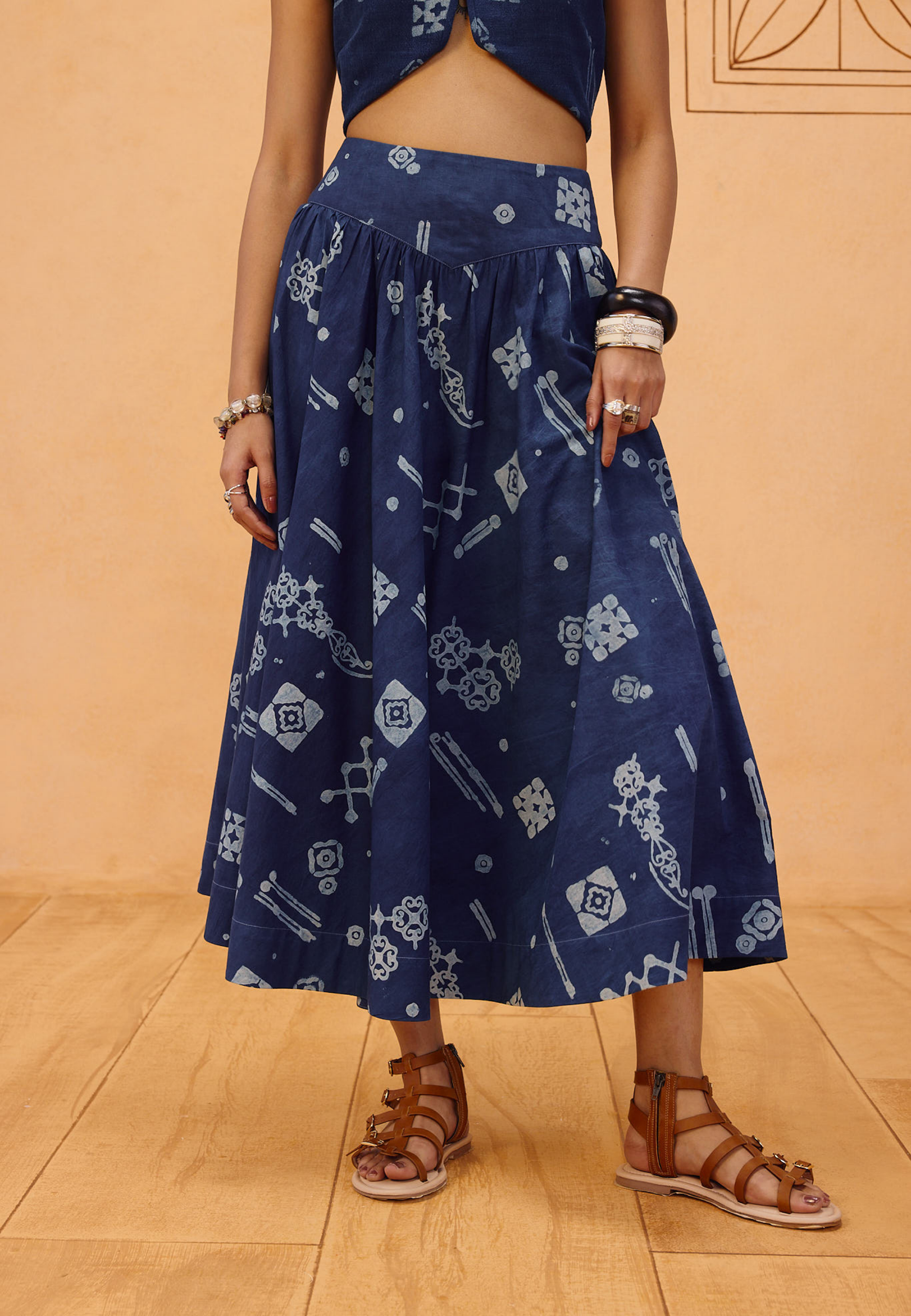 Garden Of Harmony Organic Cotton Maxi Skirt BOTTOMS SUI