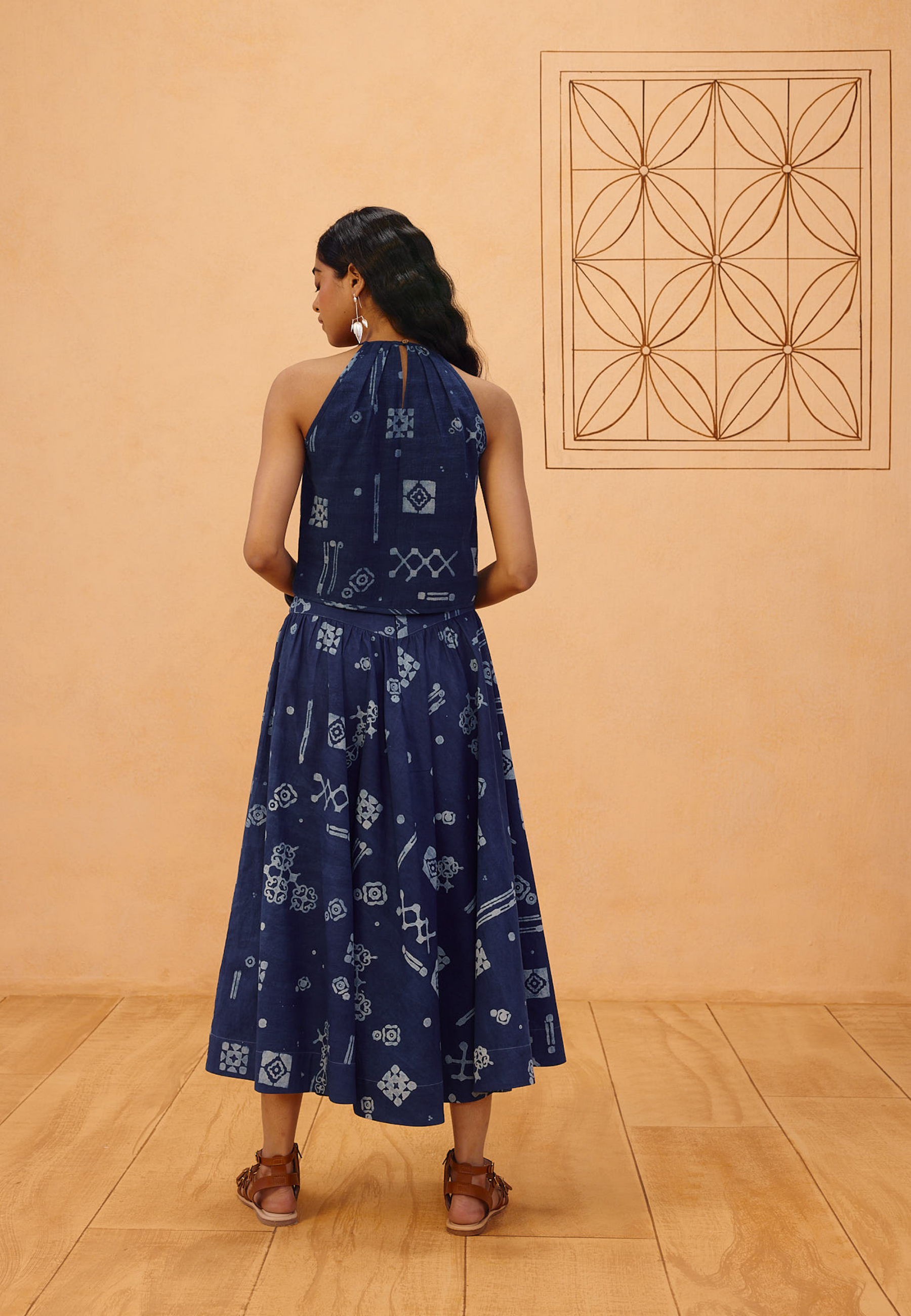 Garden Of Harmony Organic Cotton Maxi Skirt BOTTOMS SUI