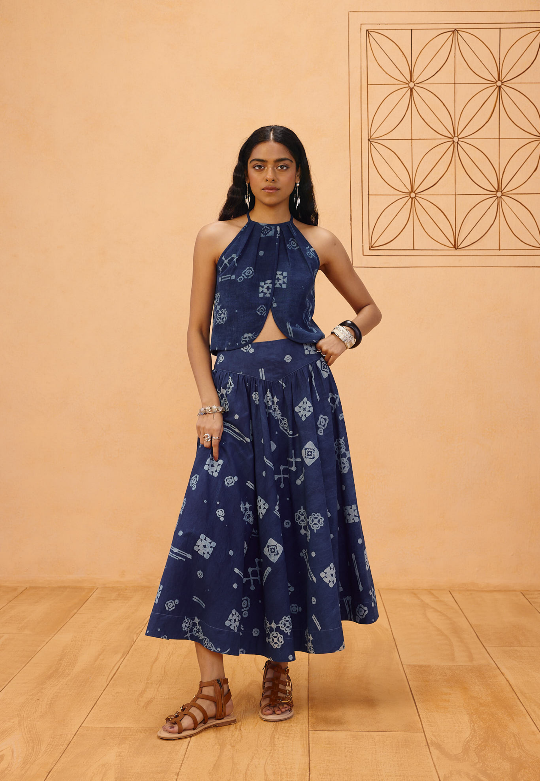 Garden Of Harmony Organic Cotton Maxi Skirt BOTTOMS SUI