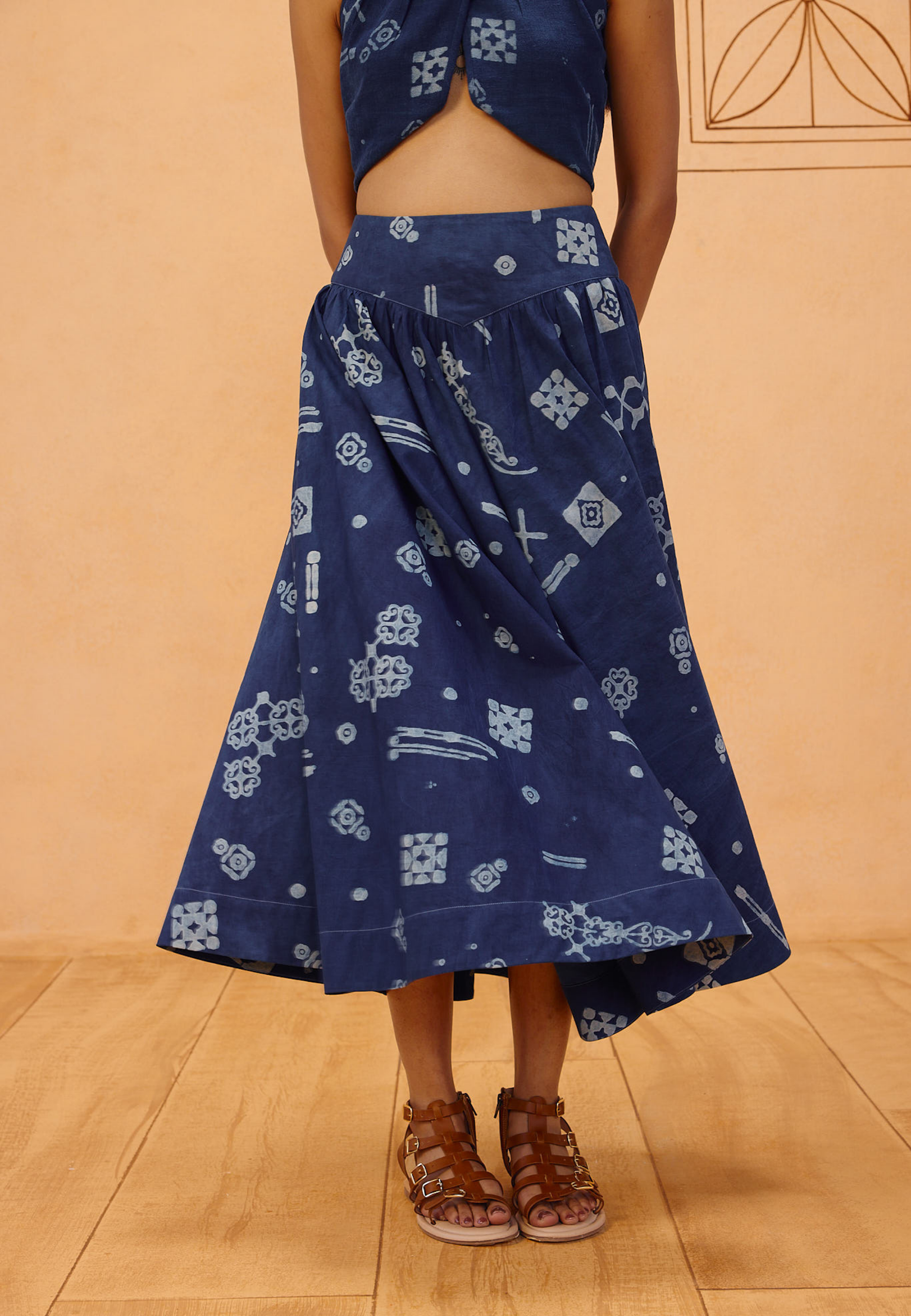Garden Of Harmony Organic Cotton Maxi Skirt BOTTOMS SUI
