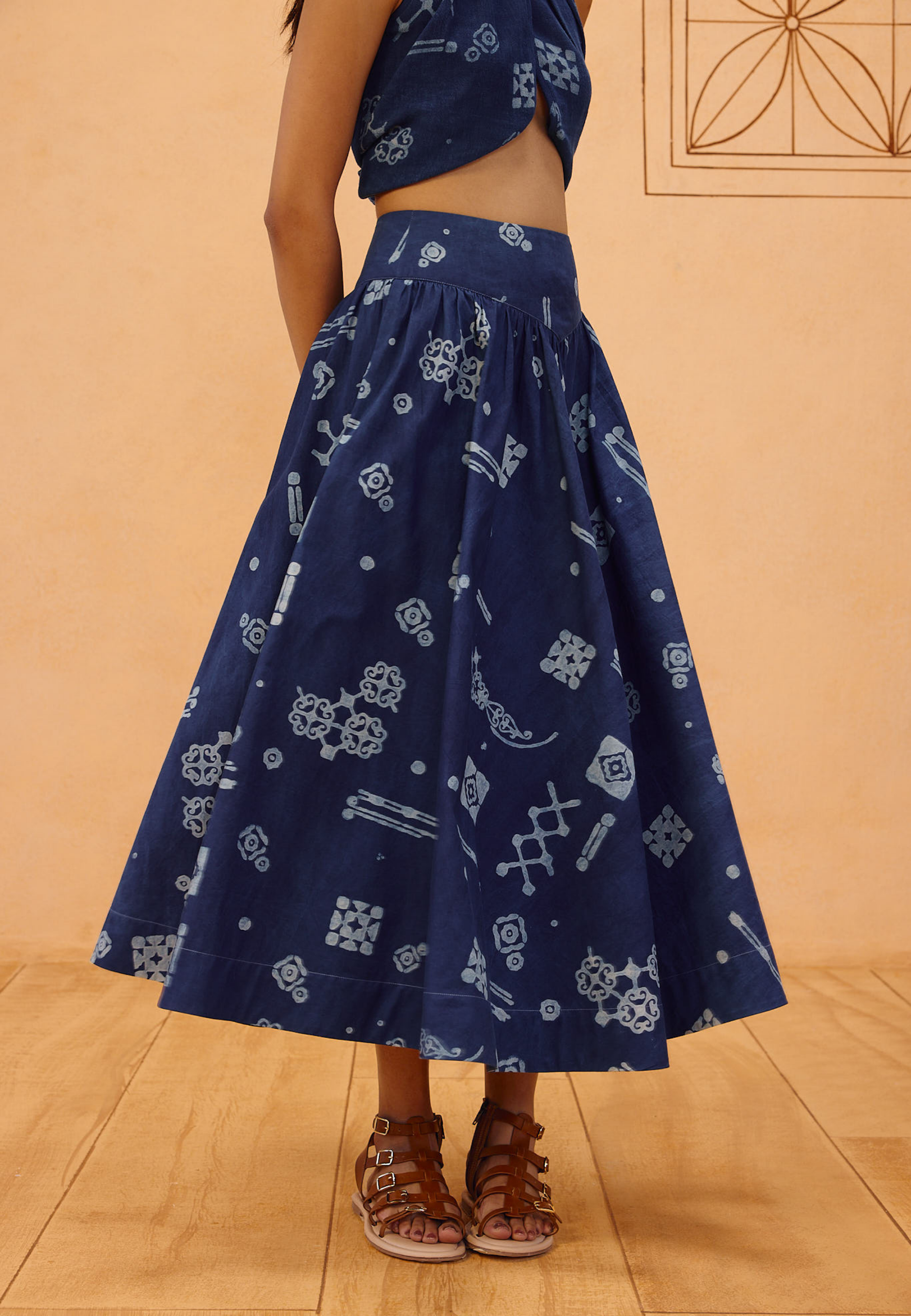 Garden Of Harmony Organic Cotton Maxi Skirt BOTTOMS SUI