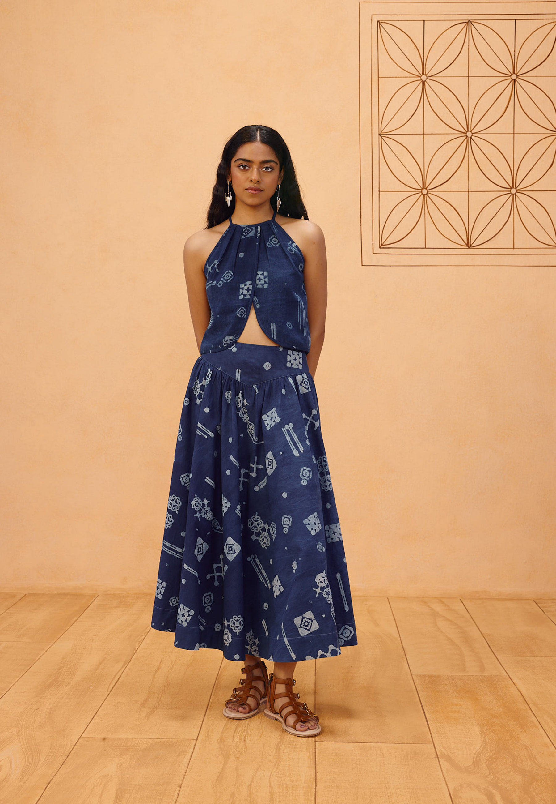 Garden Of Harmony Organic Cotton Maxi Skirt BOTTOMS SUI