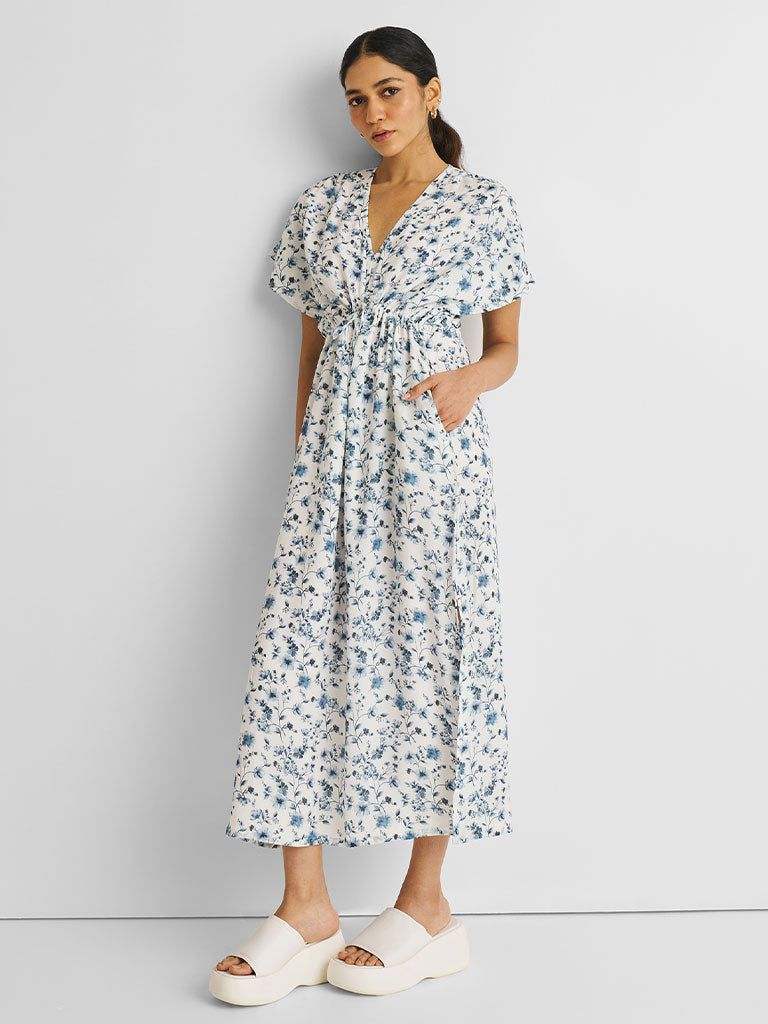 Gathered Maxi Dress DRESSES Reistor   