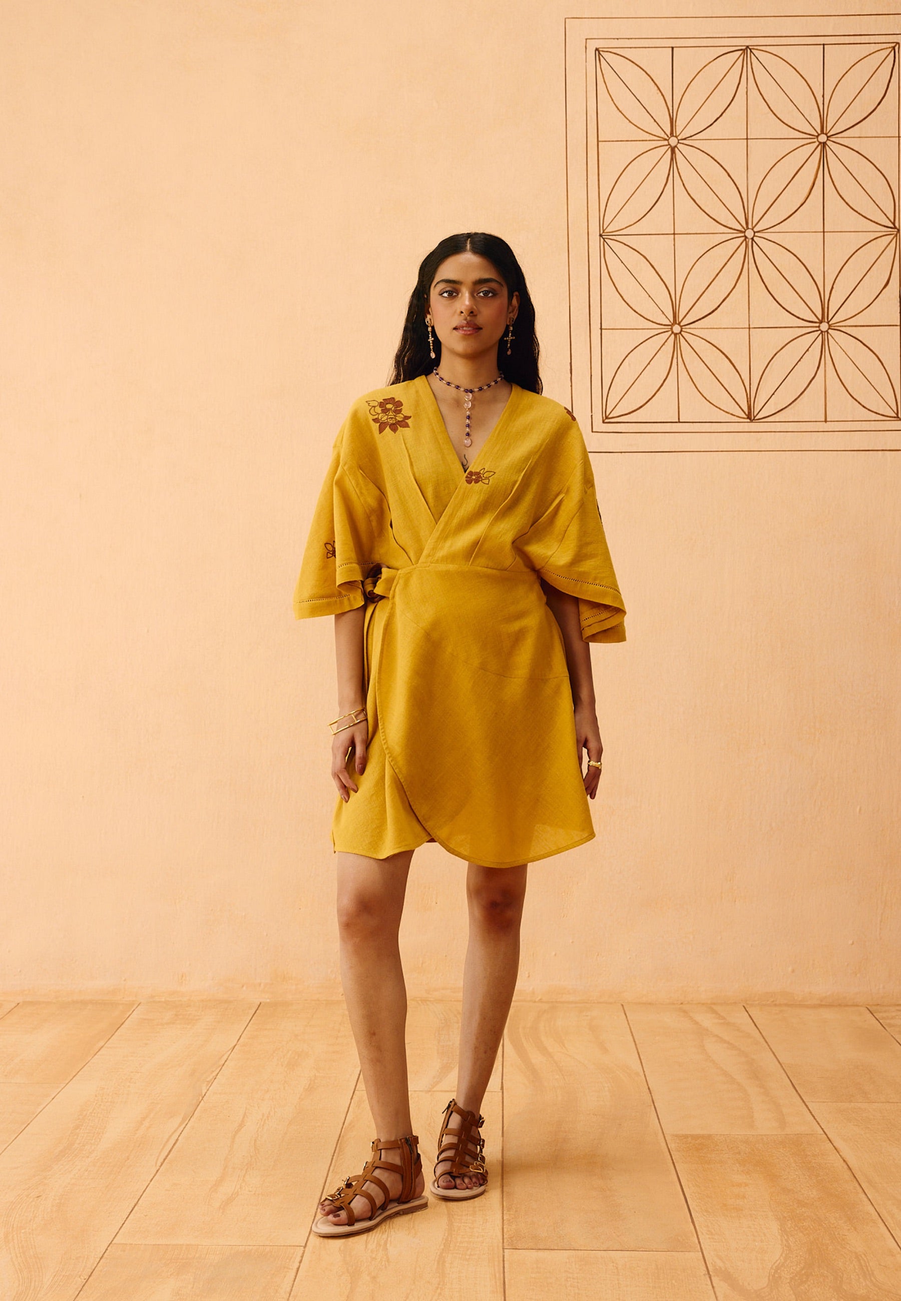 Glowing Garden Wrap Dress DRESSES SUI