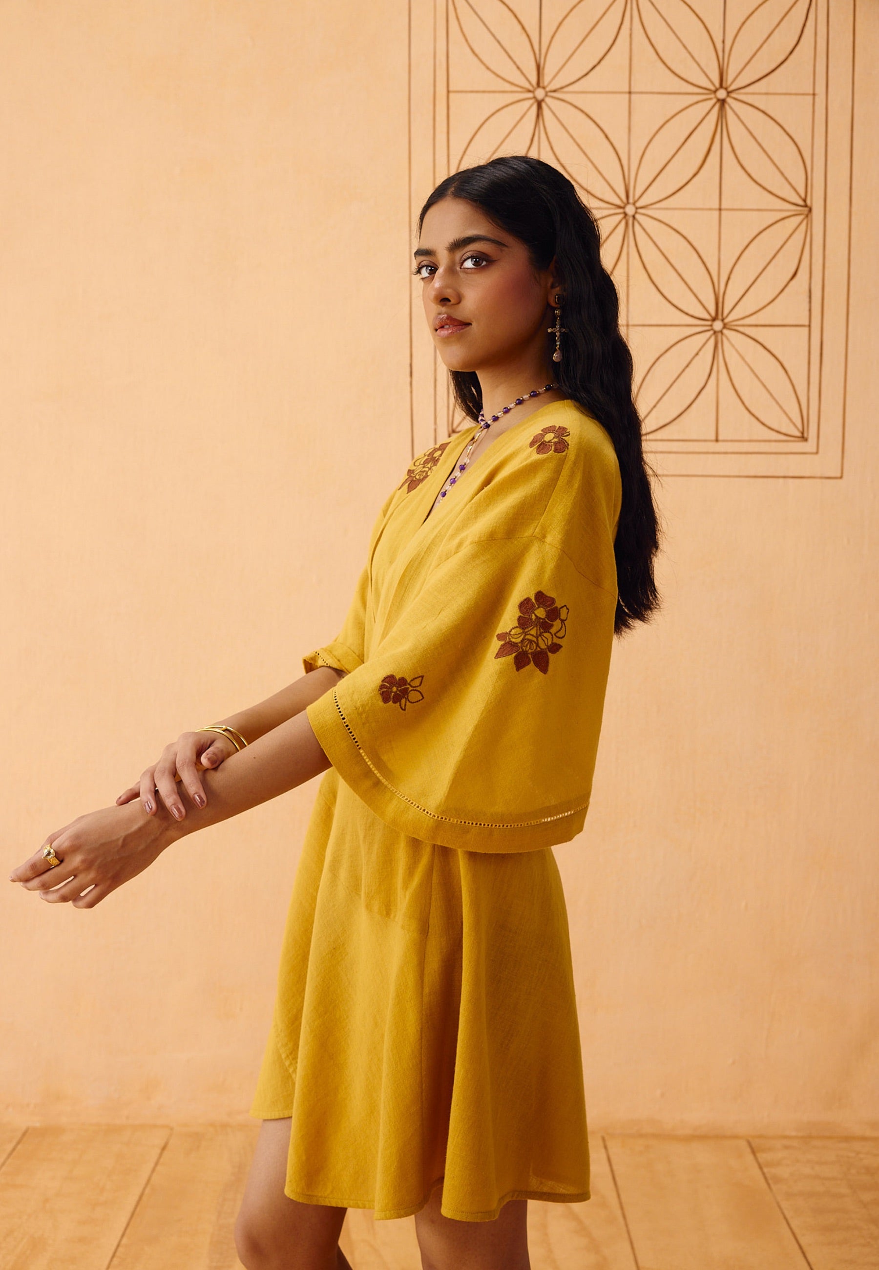 Glowing Garden Wrap Dress DRESSES SUI
