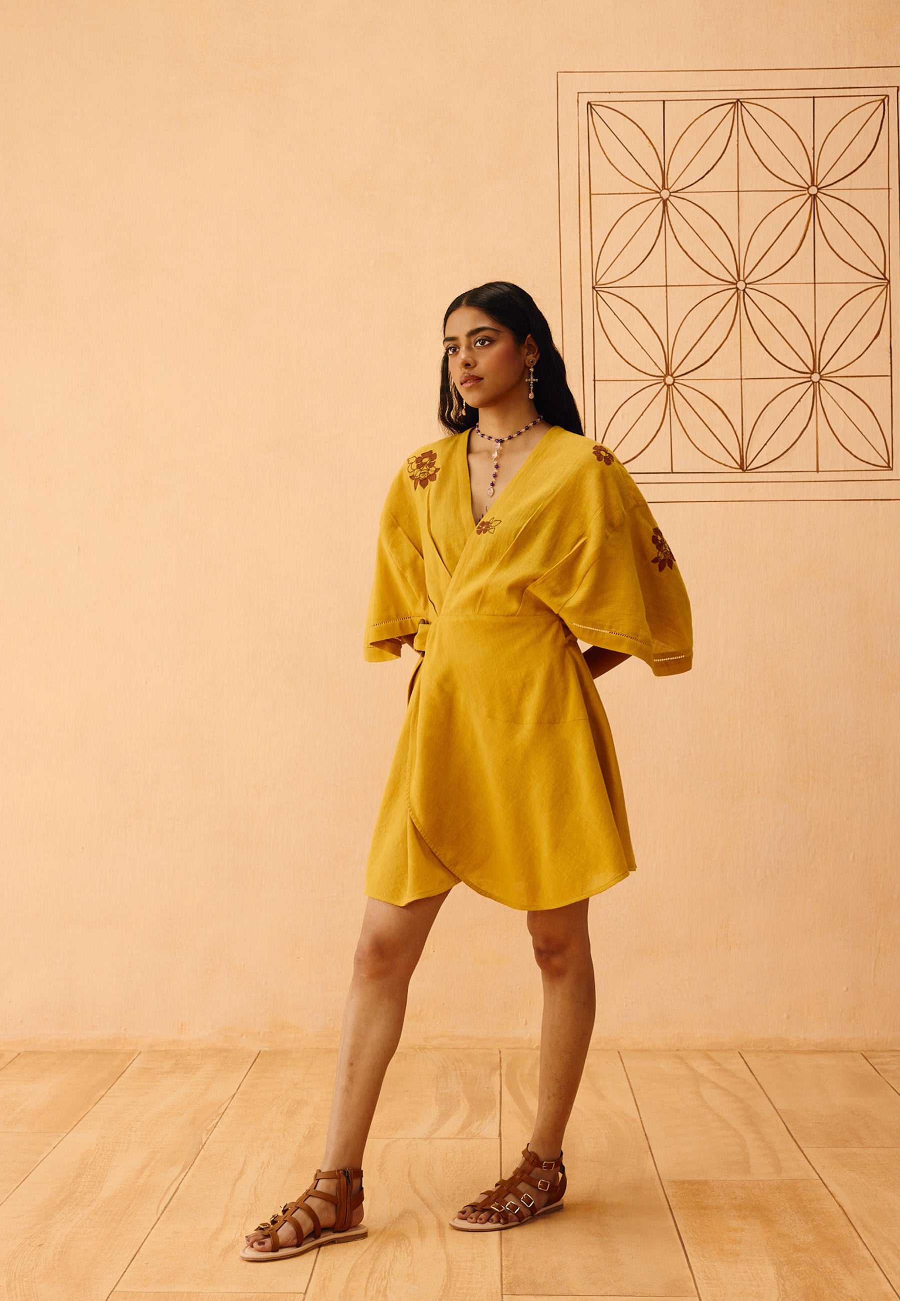 Glowing Garden Wrap Dress DRESSES SUI