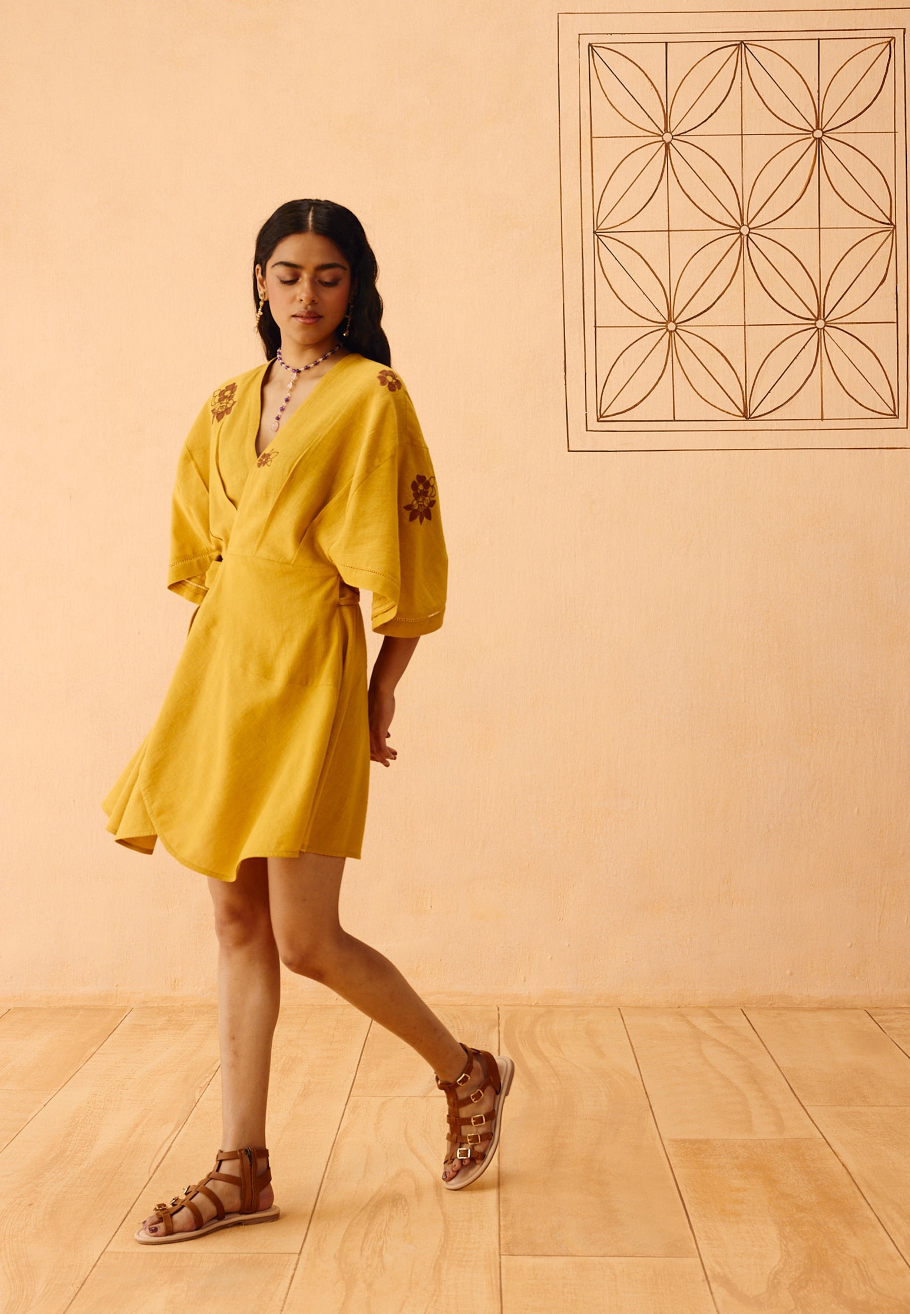 Glowing Garden Wrap Dress DRESSES SUI