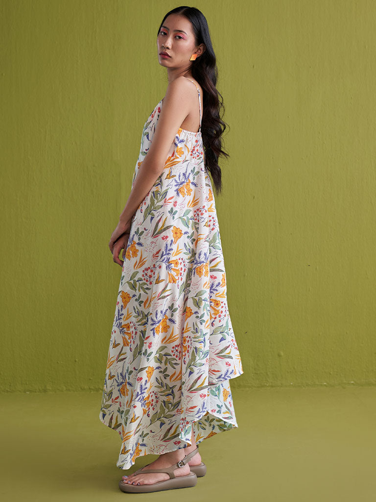 Golden Garden Lyocell Maxi Dress DRESSES SUI   