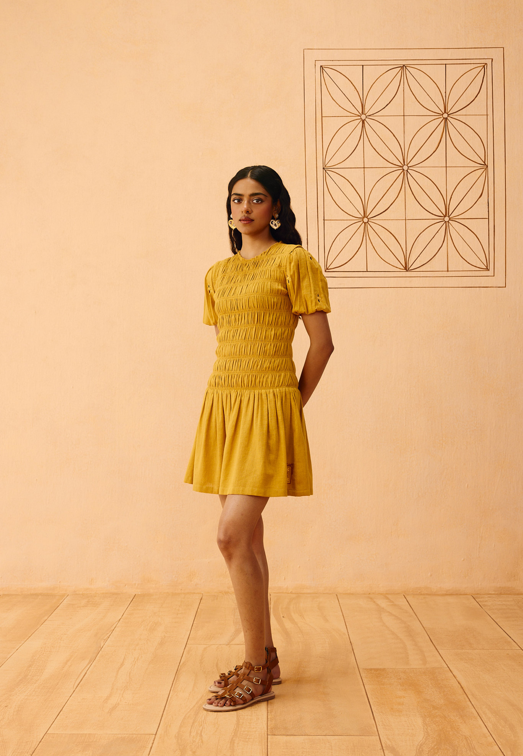 Golden Glow Kala Cotton Dress DRESSES SUI