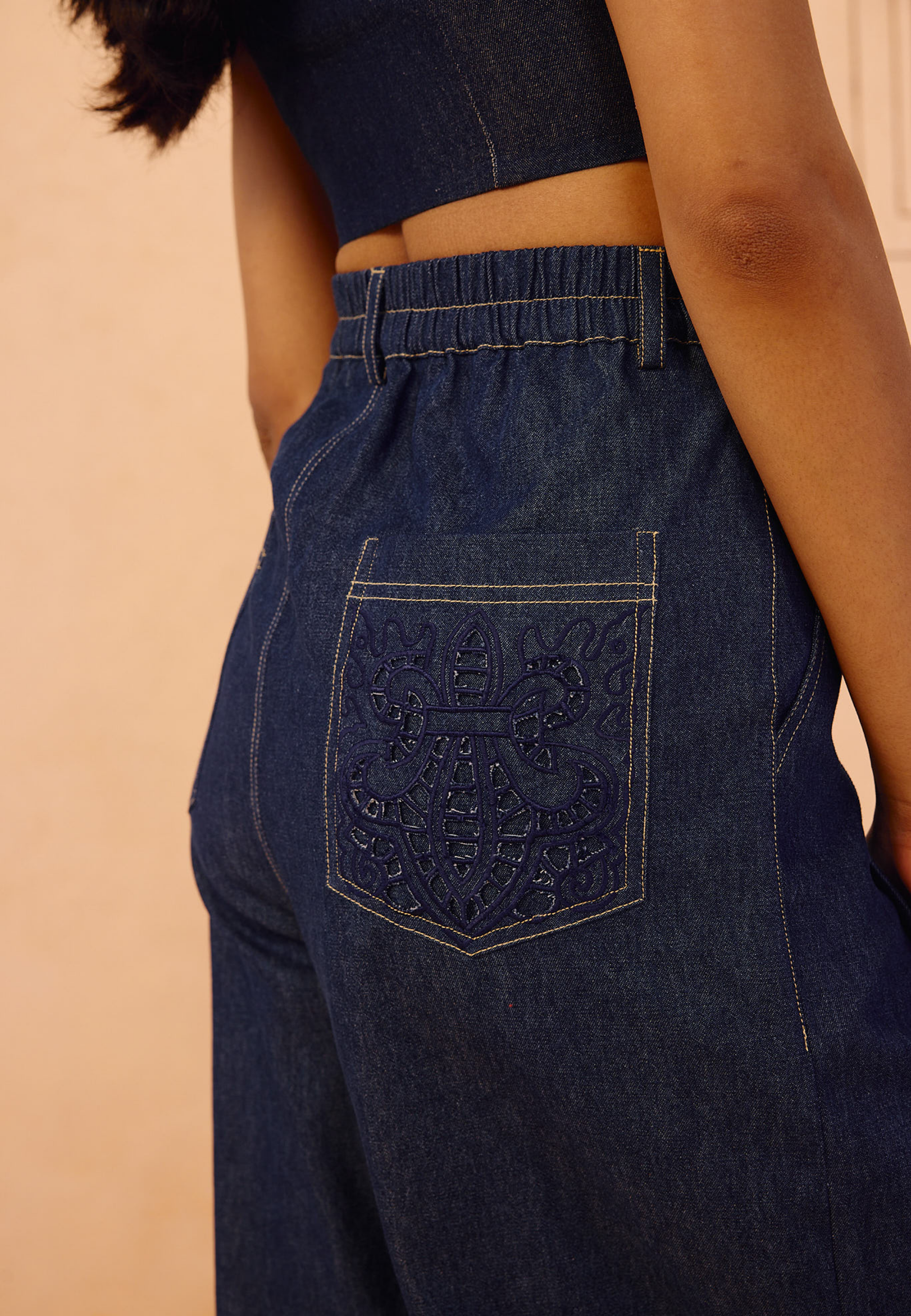 Heirloom Sustainable Denim Pleated Jeans BOTTOMS SUI