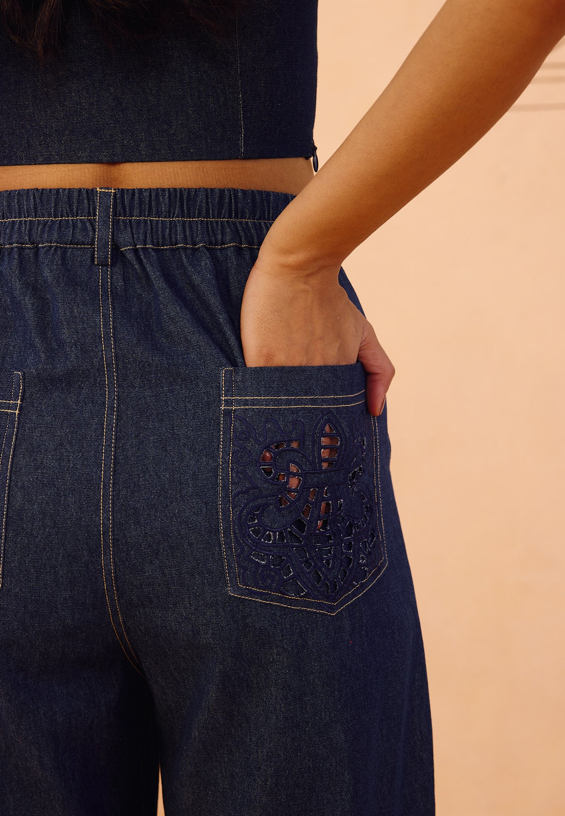 Heirloom Sustainable Denim Pleated Jeans BOTTOMS SUI