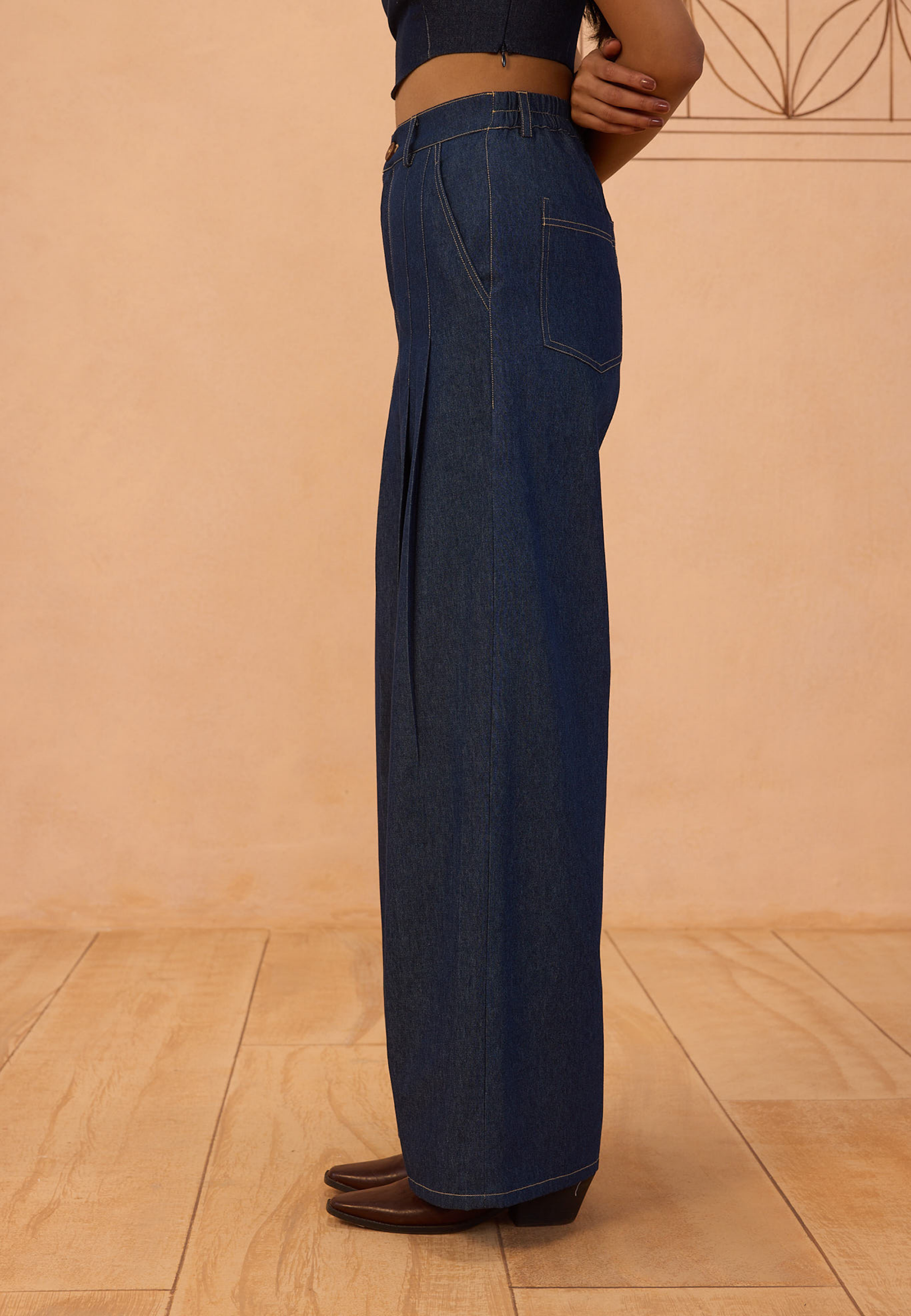Heirloom Sustainable Denim Pleated Jeans BOTTOMS SUI