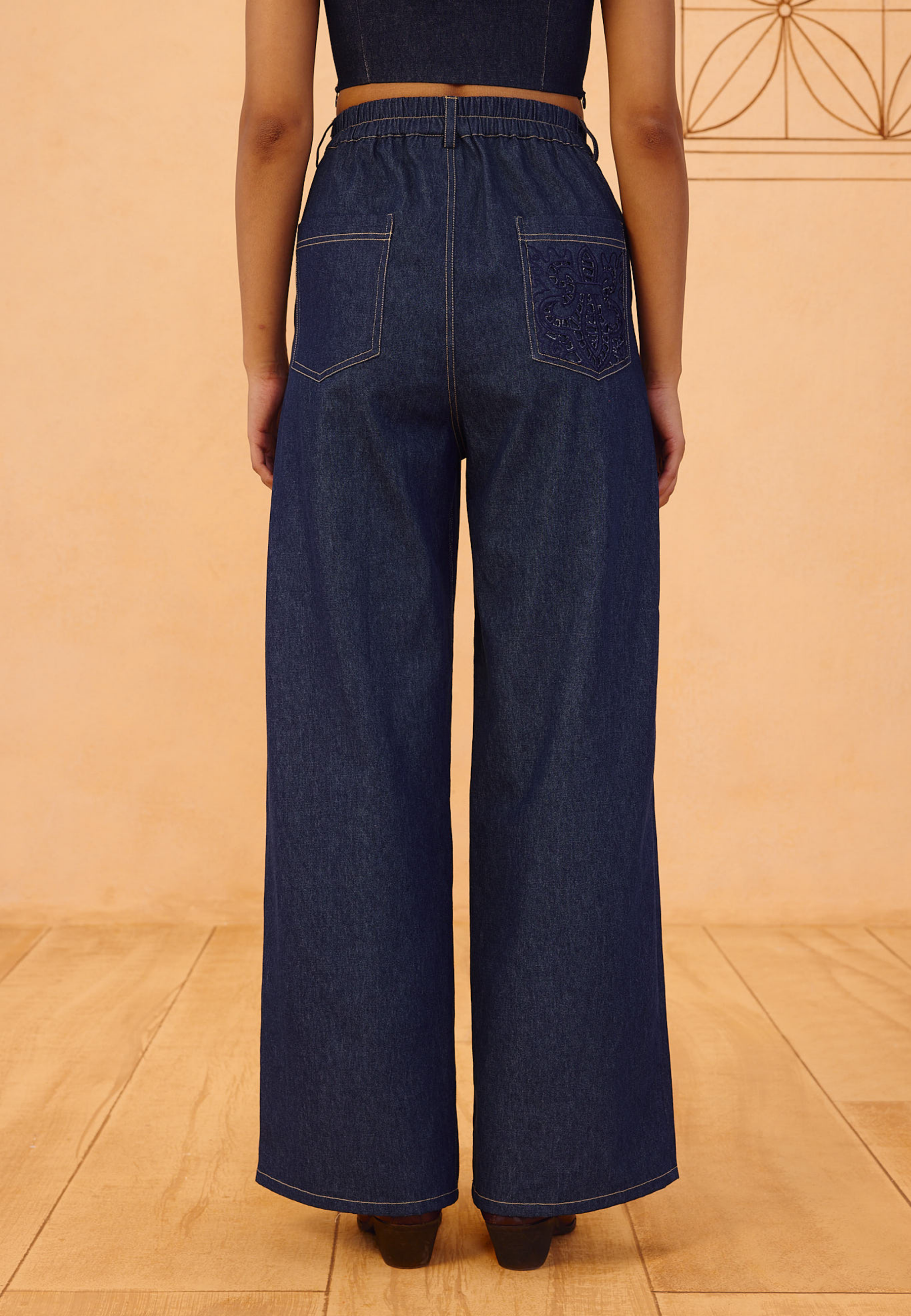 Heirloom Sustainable Denim Pleated Jeans BOTTOMS SUI