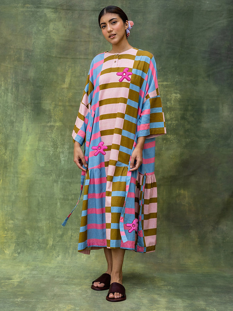 Edith Striped Dress DRESSES Doodlage