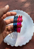Arm Candy Pink & Blue Bangle Set ACCESSORIES IKKIVI