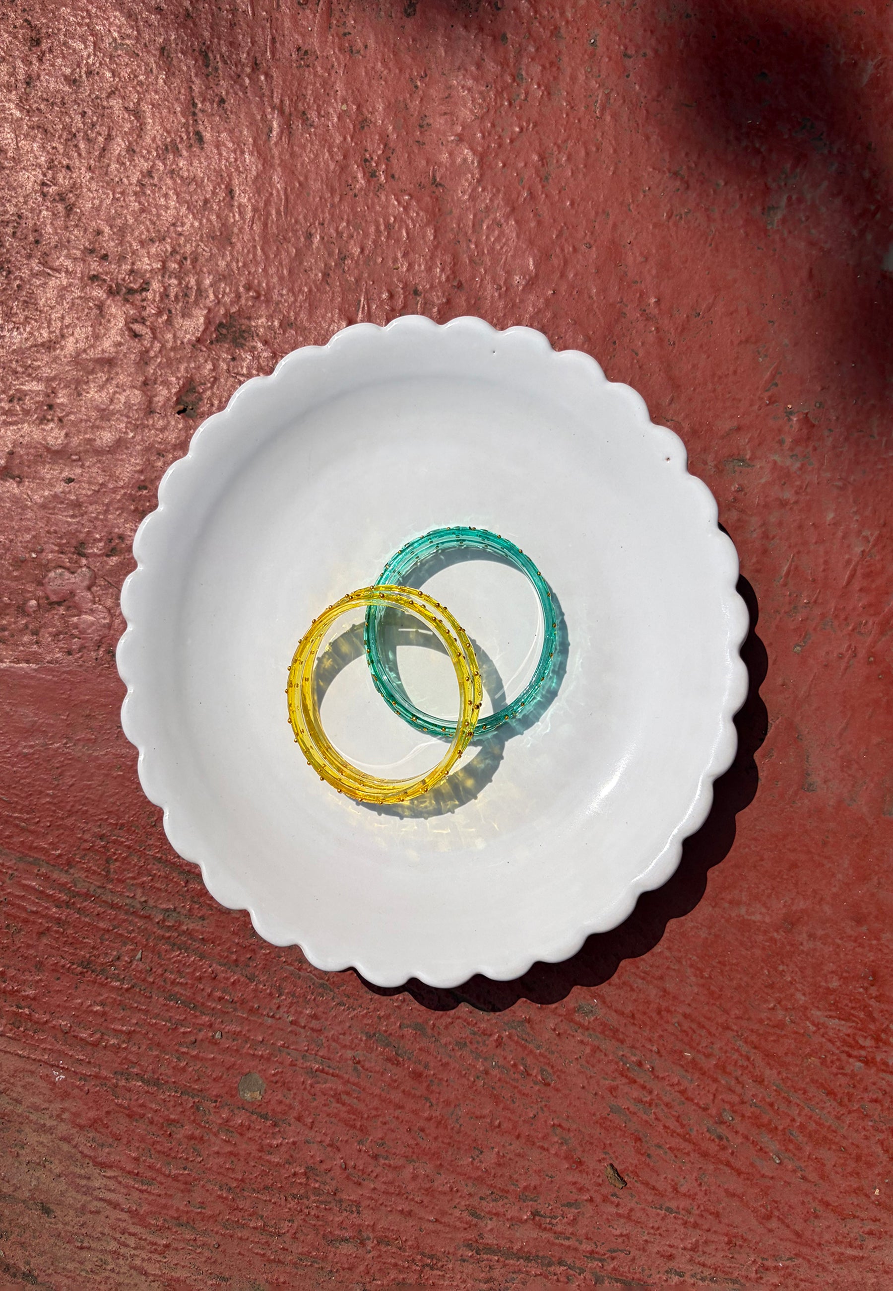 Arm Candy Blue & Yellow Bangle Set ACCESSORIES IKKIVI