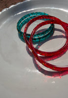 Arm Candy Red & Blue Bangle Set ACCESSORIES IKKIVI