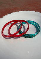 Arm Candy Red & Blue Bangle Set ACCESSORIES IKKIVI