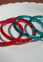 Arm Candy Red & Blue Bangle Set ACCESSORIES IKKIVI