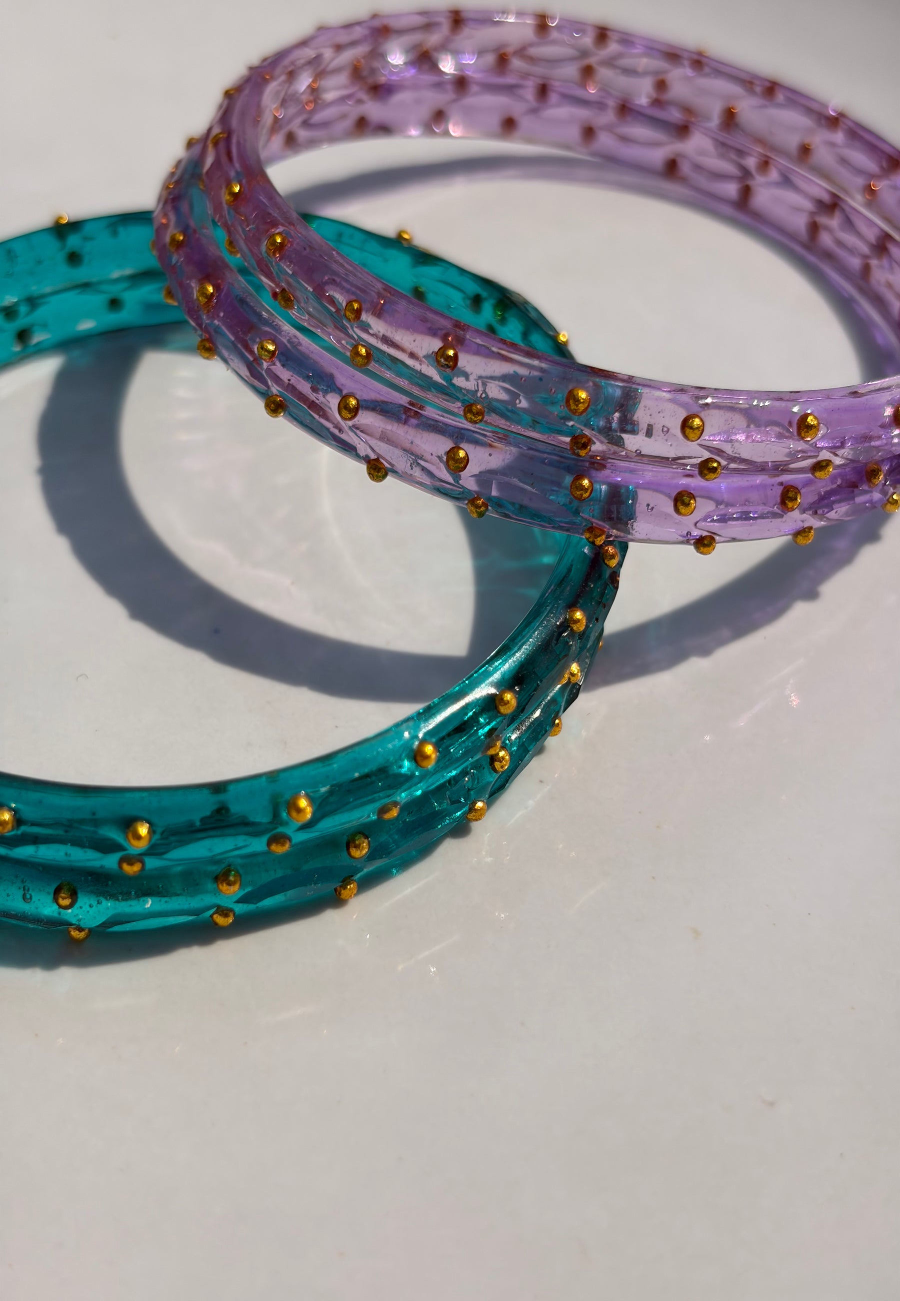 Arm Candy Lavender & Blue Bangle Set ACCESSORIES IKKIVI