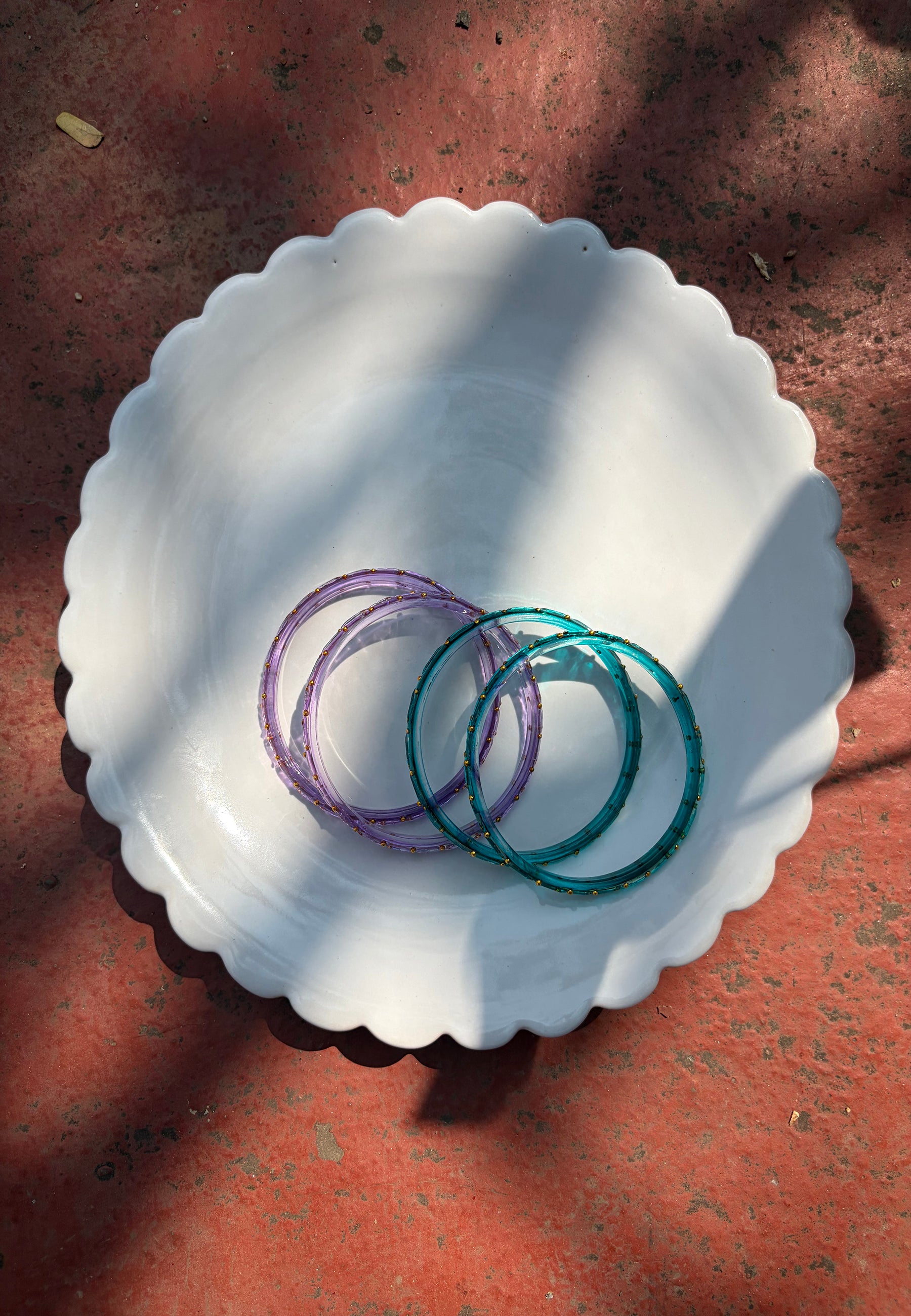 Arm Candy Lavender & Blue Bangle Set ACCESSORIES IKKIVI