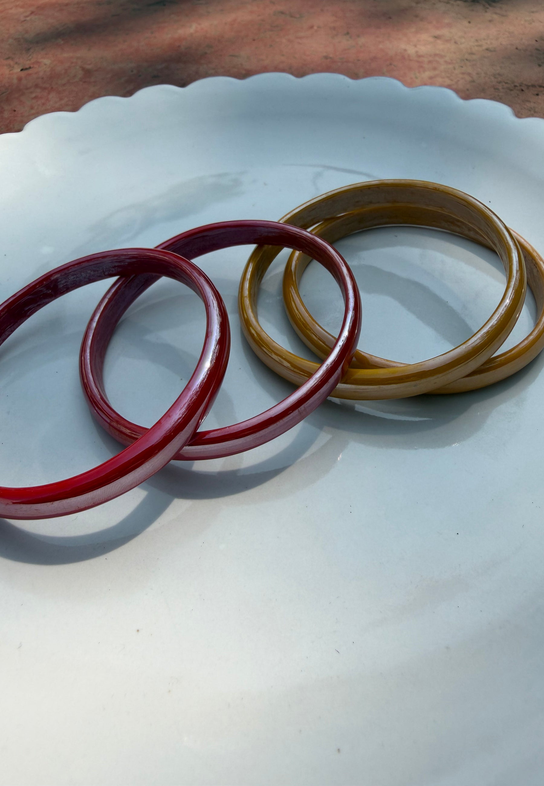 Candyman Yellow & Red Bangle Set ACCESSORIES IKKIVI