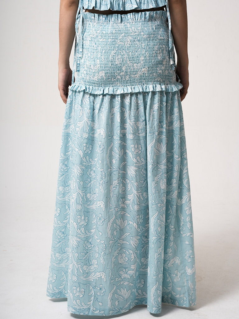 Leia Blue Skirt BOTTOMS IKKIVI