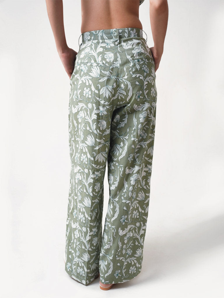 Rooh Green Pants BOTTOMS IKKIVI