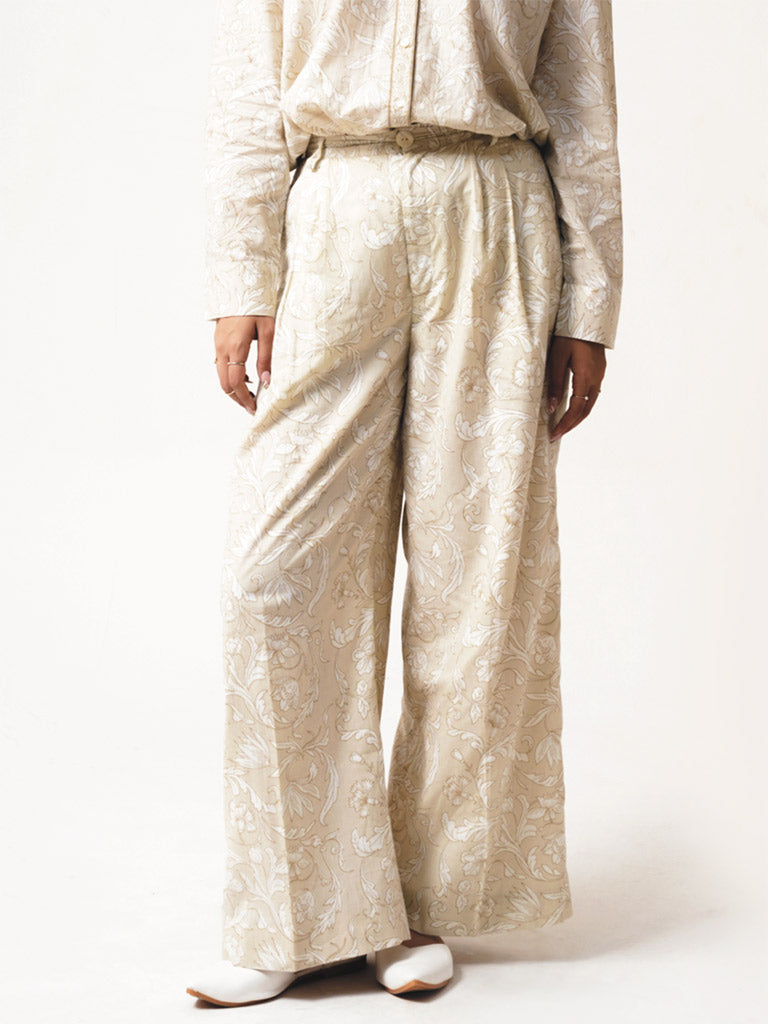 Rooh Greige Pants BOTTOMS IKKIVI