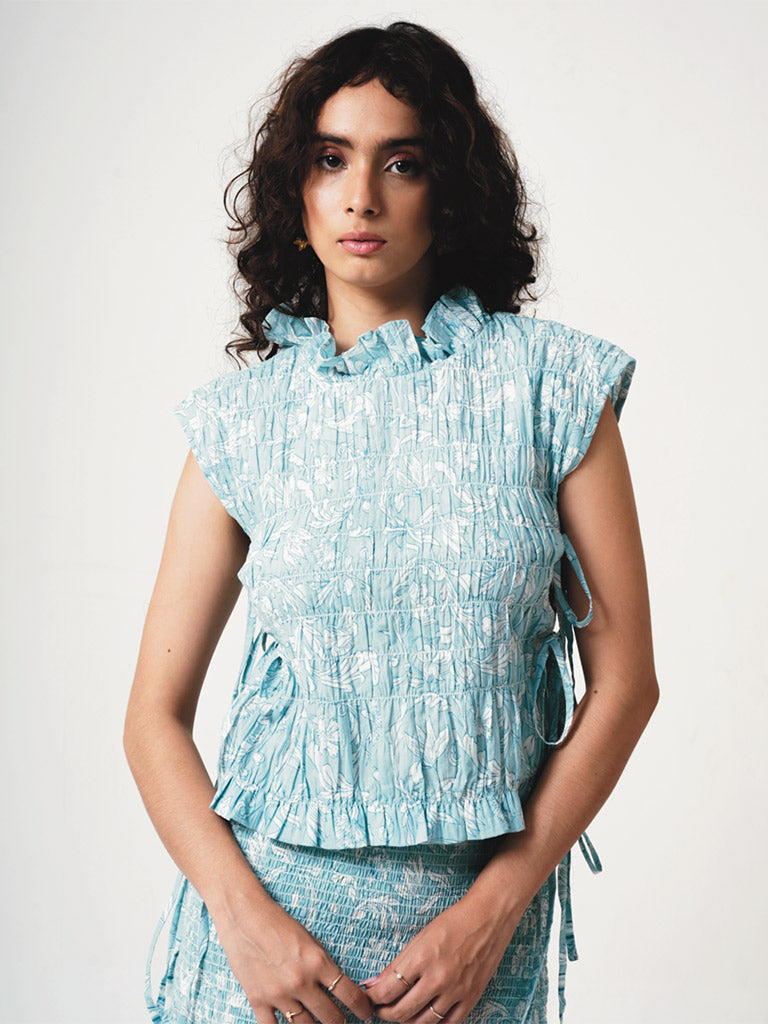 Iris Blue Top TOPS IKKIVI