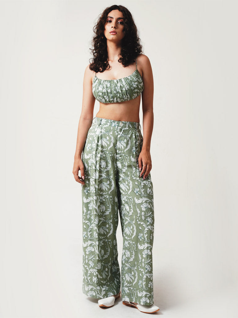 Rooh Green Pants BOTTOMS IKKIVI
