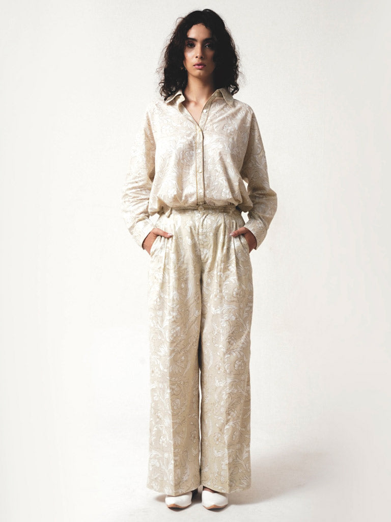 Rooh Greige Pants BOTTOMS IKKIVI