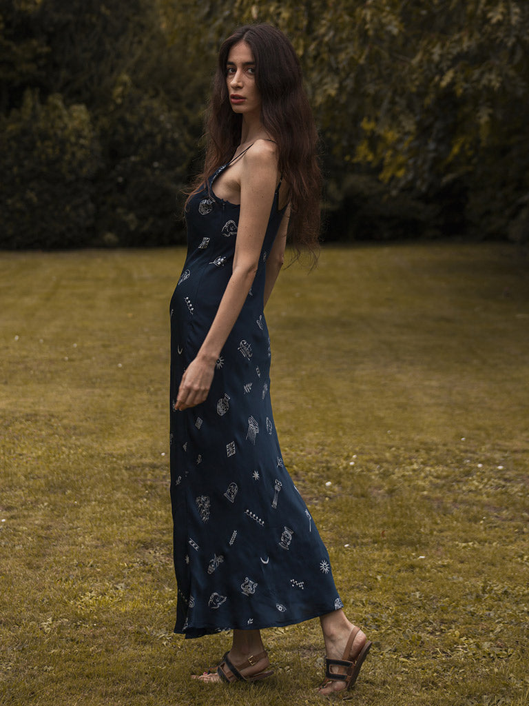 Silver Lining Slip Dress DRESSES Em and Shi