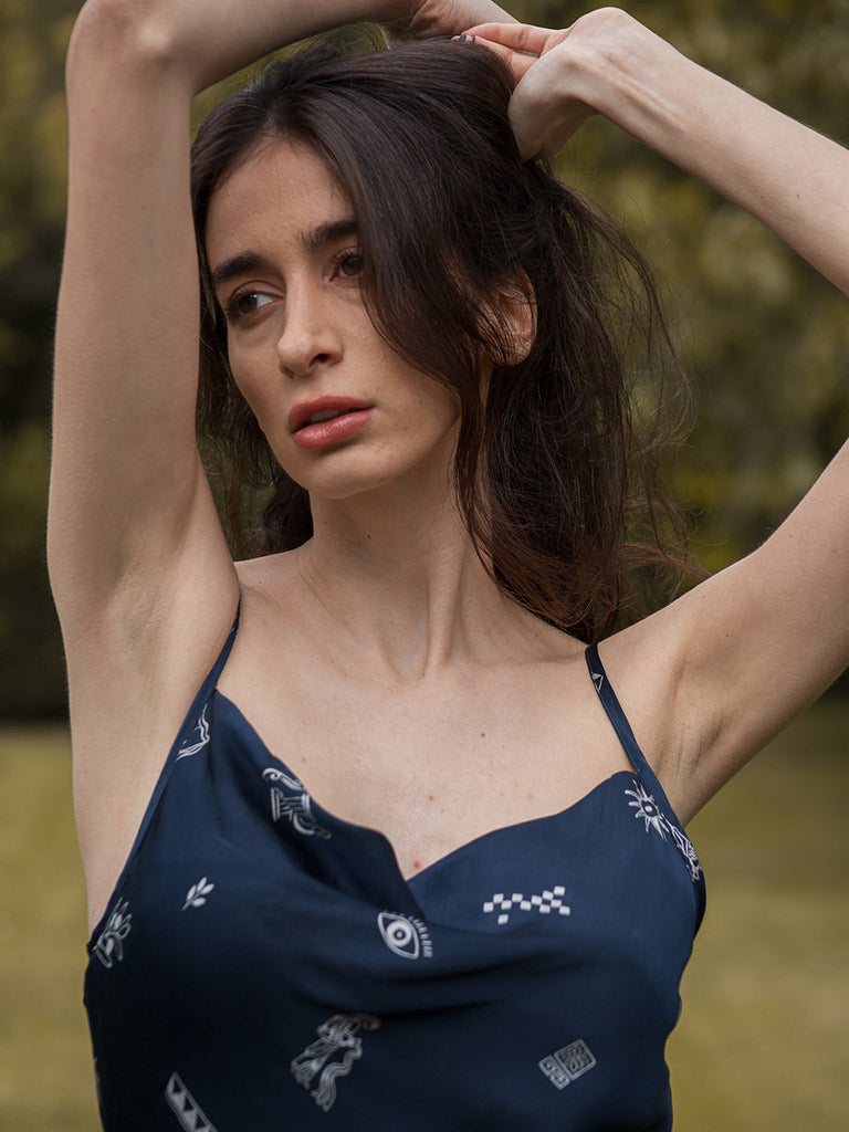 Silver Lining Slip Dress DRESSES Em and Shi