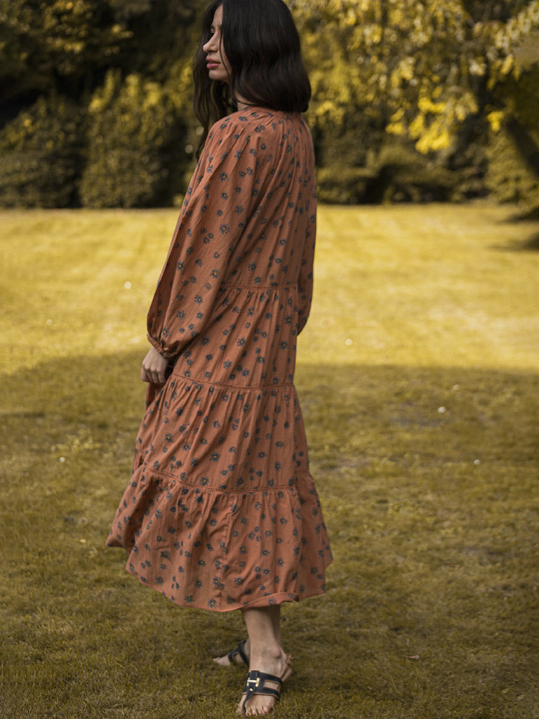 Cinnamon Daisy Tiered Dress DRESSES Em and Shi