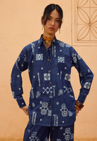 Indigo Patterns Organic Cotton Shirt TOPS SUI