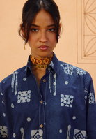 Indigo Patterns Organic Cotton Shirt TOPS SUI