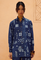 Indigo Patterns Organic Cotton Shirt TOPS SUI
