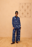 Indigo Patterns Organic Cotton Shirt TOPS SUI