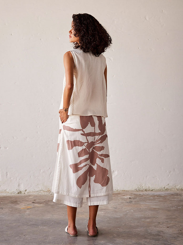 Ivory Bloom Blouse TOPS KHARA KAPAS   