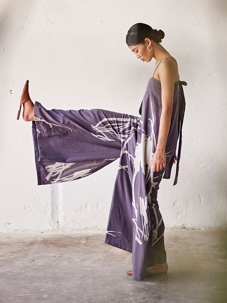 Wine Sips Jumpsuit JUMPSUITS KHARA KAPAS   