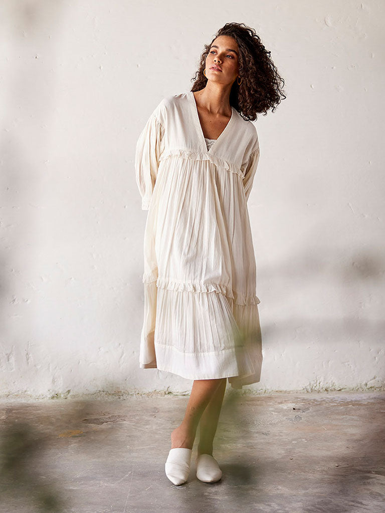 Desi Mogra Dress DRESSES KHARA KAPAS   