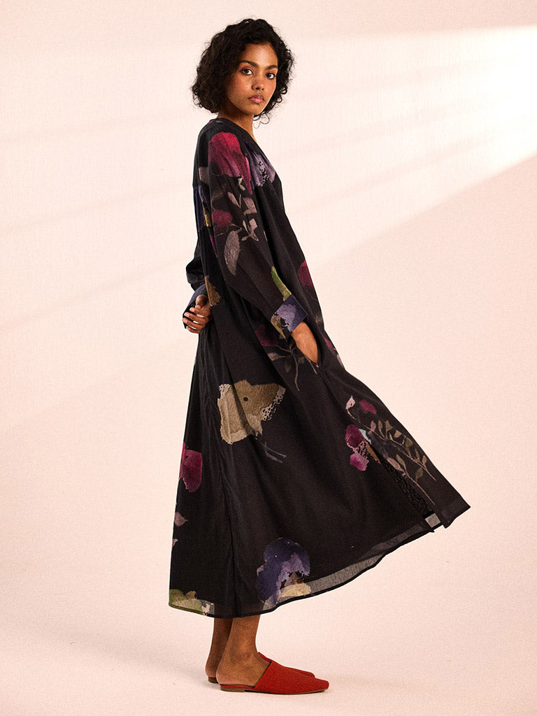 Dusky Fleurs Dress DRESSES KHARA KAPAS