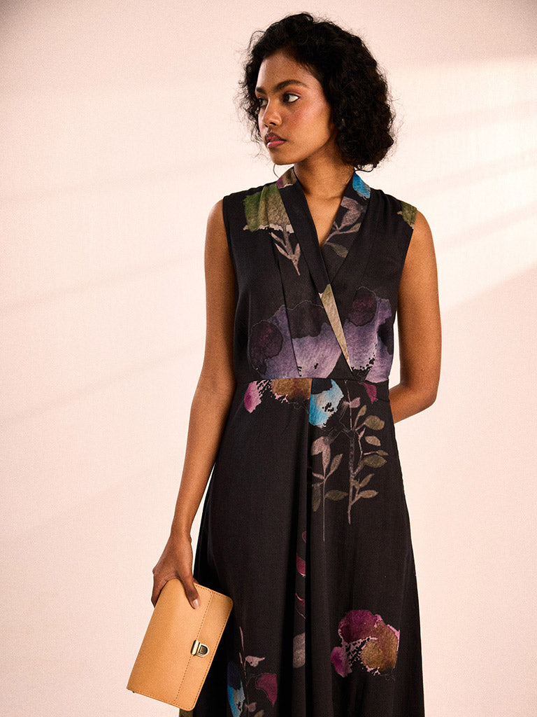 Noir Garden Dress DRESSES KHARA KAPAS