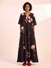 Load image into Gallery viewer, Charcoal Gardens Jumpsuit JUMPSUITS KHARA KAPAS
